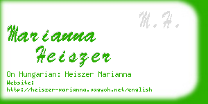 marianna heiszer business card